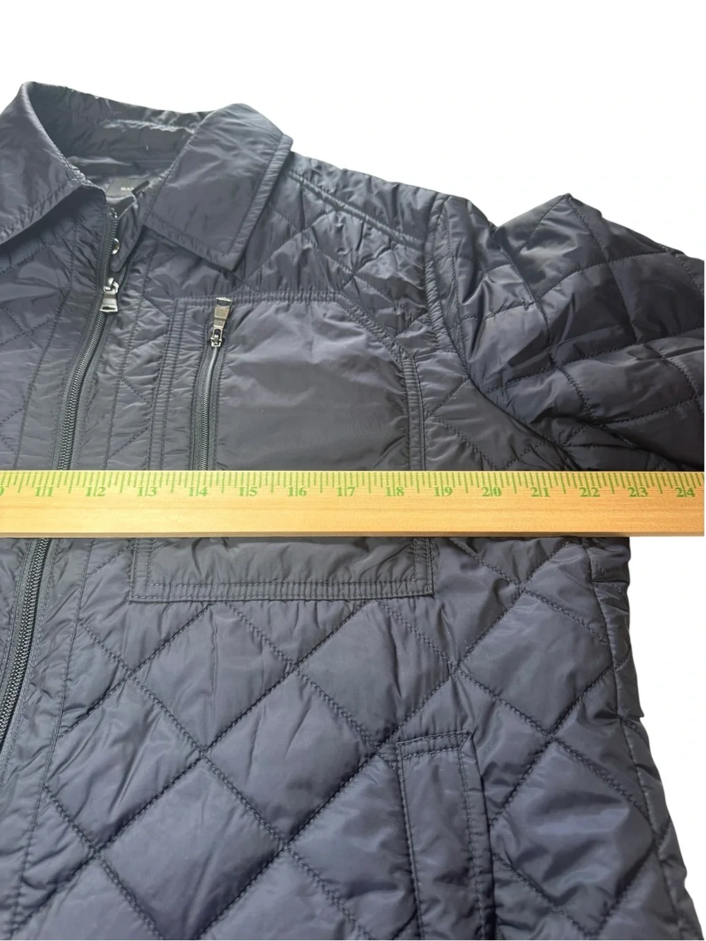 Banana Republic Diamond-Quilt Navy Puffer Large Jacket - Men's